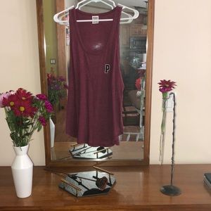 PINK Size Large Logo Tank